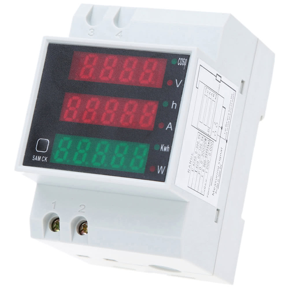 Digital Voltmeter Ammeter Din Rail Current Voltage Meters AC80-300V LED Display Volt Meter Power Factor
Digital Voltmeter Ammeter Din Rail Current Voltage Meters AC80-300V LED Display Volt Meter Power Factor