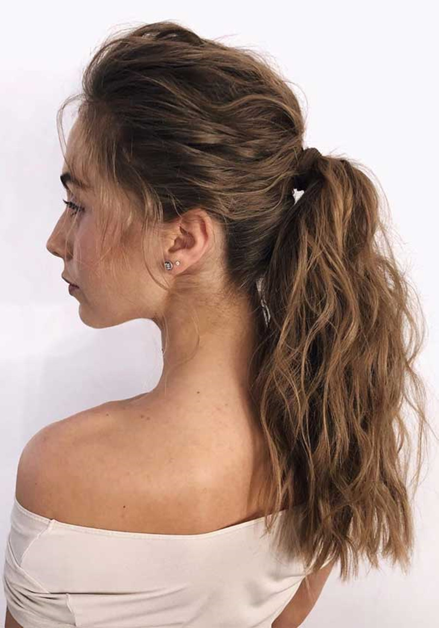Beautiful ombre human hair ponytail natural highlight well balayage brown ombre blonde wraps ponytail hair piece virgin hair ponytail 140g