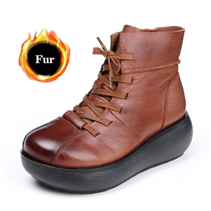 Women's shoes Leather platform short leather boots Warm witer boots women cotton Waterproof ankle for women, No fur black
Women's shoes Leather platform short leather boots Warm witer boots women cotton Waterproof ankle for women, No fur black