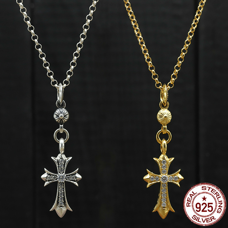 100% 925 sterling silver necklace personality fashion classic jewelry punk retro style cross inlaid stone shape 2021 new gift
100% 925 sterling silver necklace personality fashion classic jewelry punk retro style cross inlaid stone shape 2021 new gift