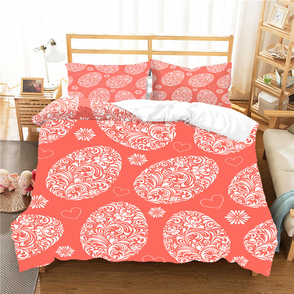 Bed Coverlet Bedding Duvet Cover Set Easter Egg Pattern Bed Linens Home Textiles with Pillowcases Queen Single Size
Bed Coverlet Bedding Duvet Cover Set Easter Egg Pattern Bed Linens Home Textiles with Pillowcases Queen Single Size