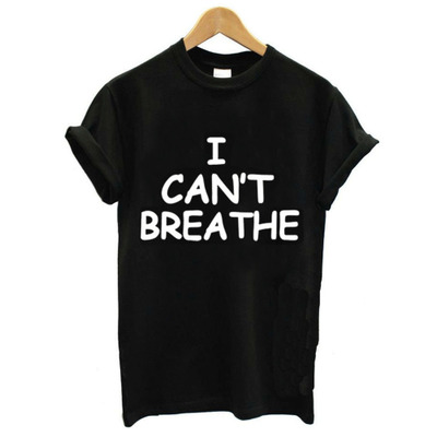 Mens Casual T-shirts "I CANT BREATHE" Print Summer Tops Womens Solid Color T-shirts 2020 New Hot Selling Mens Outdoorwear Summer Clothing, Black
Mens Casual T-shirts "I CANT BREATHE" Print Summer Tops Womens Solid Color T-shirts 2020 New Hot Selling Mens Outdoorwear Summer Clothing, Black