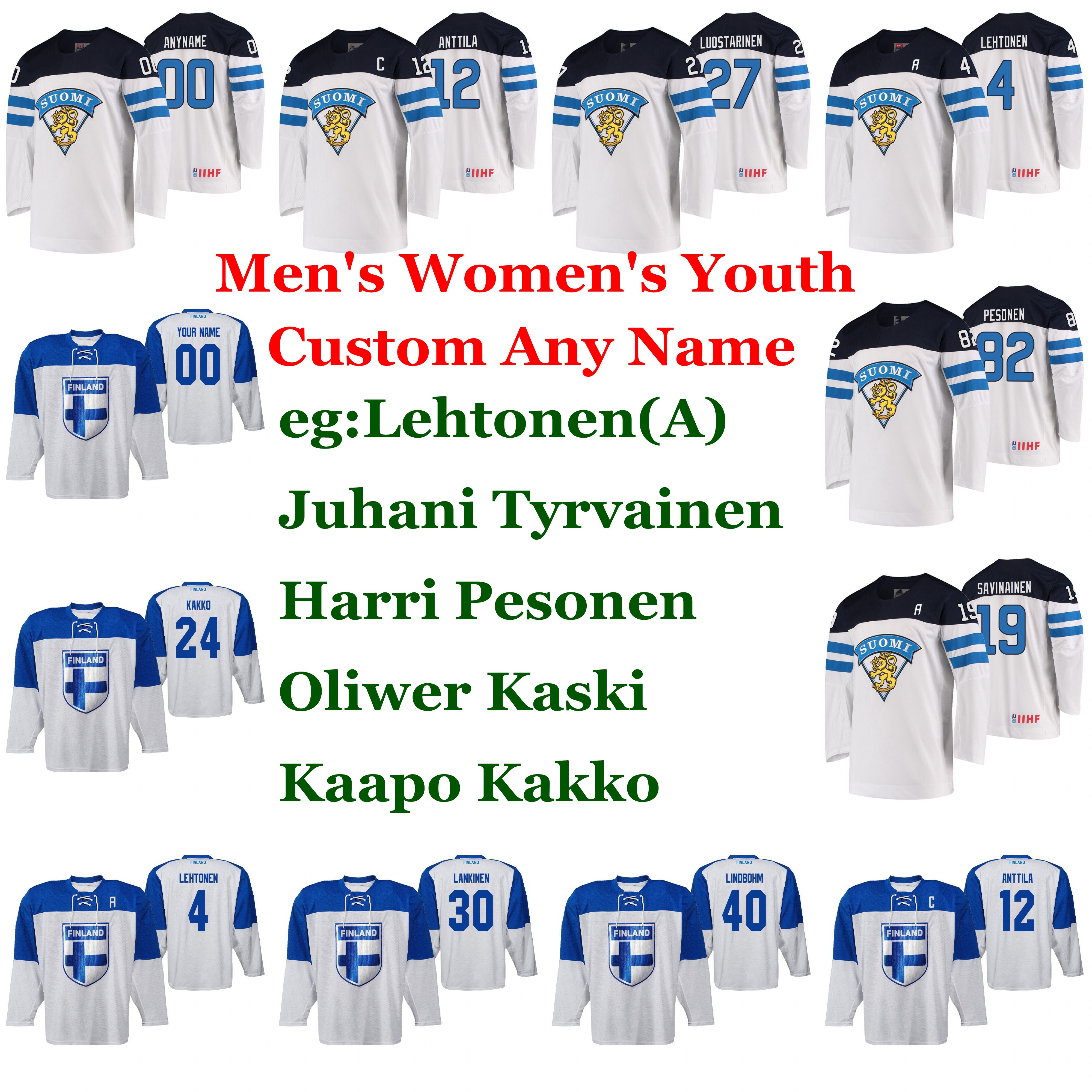 Finland 2019 IIHF World Championship Hockey Jerseys Kaapo Kakko Jersey Jere Sallinen Niko Mikkola Atte Ohtamaa Henri Jokiharju Custom Stitch, Mens black white
Finland 2019 IIHF World Championship Hockey Jerseys Kaapo Kakko Jersey Jere Sallinen Niko Mikkola Atte Ohtamaa Henri Jokiharju Custom Stitch, Mens black white