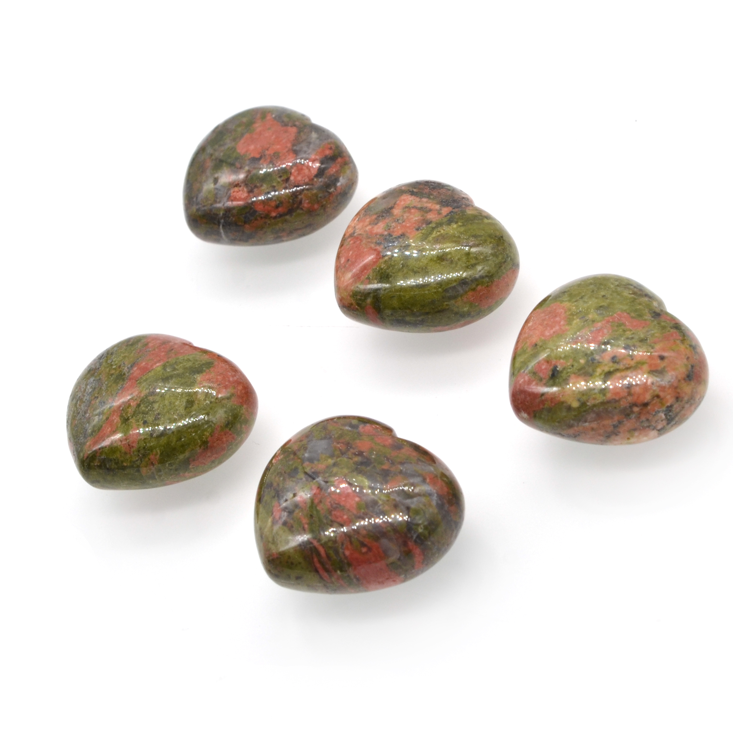 Natural stone heart non-porous home decoration toys for multiple purposes