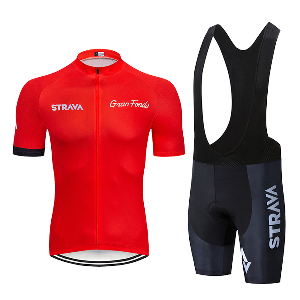 Tour De France 2020 Pro Team STRAVA Cycling Jersey kit Maillot Ciclismo Men&#039;s Summer breathable Short Sleeve Cycling Clothing Set от DHgate WW