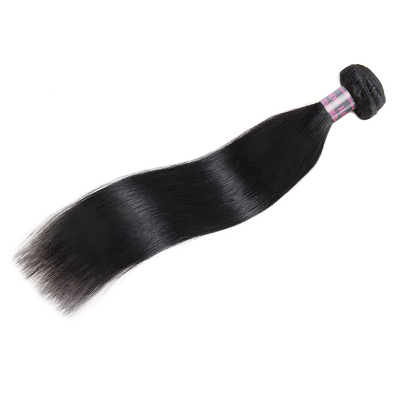3Bundles With 13*4 Transparent Lace Frontal 10A Brazilian Straight Hair Peruvian Hair Extensions Malaysian Human Hair Bundles With Closure