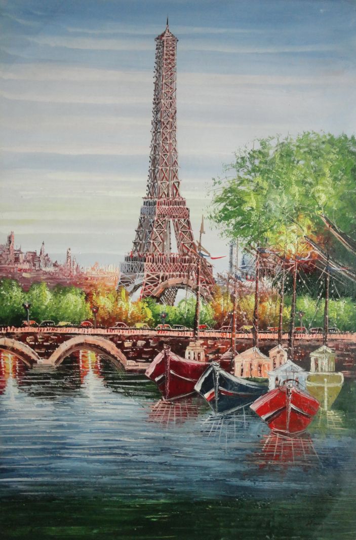 Eiffel Tower River Seine Paris Bridge Colorful Boats High Quality Handpainted &HD Print Art Oil Painting On Canvas Home Decor Multi Sizes
Eiffel Tower River Seine Paris Bridge Colorful Boats High Quality Handpainted &HD Print Art Oil Painting On Canvas Home Decor Multi Sizes