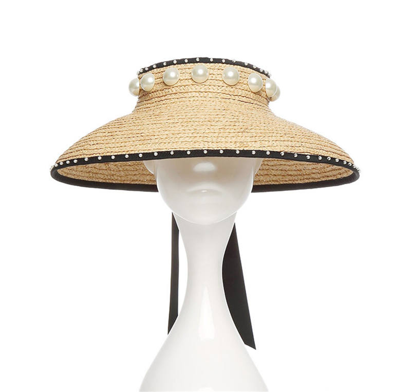 20SS Straw Pearl Caps Without Top Holiday Beach Hat Womens Wide Brim Hats High Quality Sun Hat Tide Fisherman Hats, Yellow
20SS Straw Pearl Caps Without Top Holiday Beach Hat Womens Wide Brim Hats High Quality Sun Hat Tide Fisherman Hats, Yellow