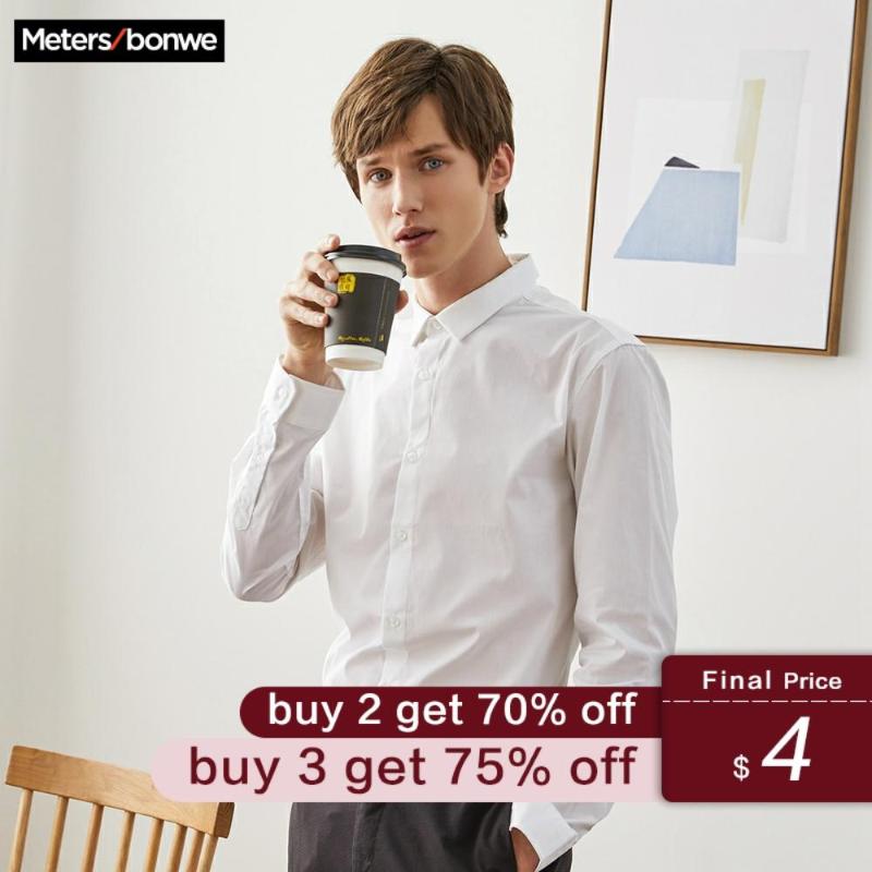Metersbonwe Brand Men Smart Casual Shirts 2019 Spring Autumn Male Slim Long Sleeve shirts regular Cotton Male Basic tops, Black
Metersbonwe Brand Men Smart Casual Shirts 2019 Spring Autumn Male Slim Long Sleeve shirts regular Cotton Male Basic tops, Black