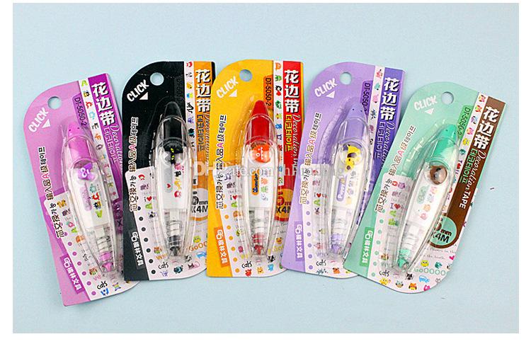 Sweet floral tape pen funny sticker kids stationery decor tapes label sticker paper correction tape C6063
