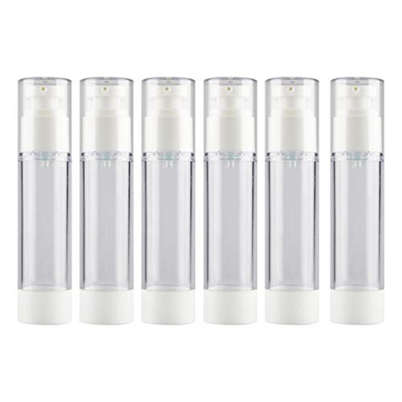 50ML Clear Airless Cosmetic Cream Pump Bottle Travel Size Dispenser Refillable Containers/Foundation Travel Pump Bottle for Sham
50ML Clear Airless Cosmetic Cream Pump Bottle Travel Size Dispenser Refillable Containers/Foundation Travel Pump Bottle for Sham