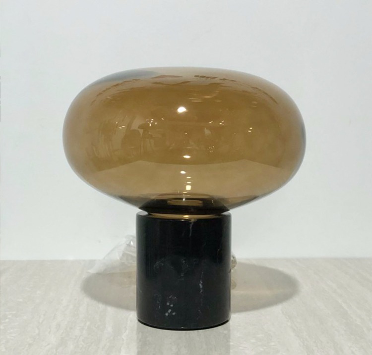 New LED Modern Table Lamp Desk Lamps Bedroom Bed Lamp Office Living Room Light Fitting Marble Grass Creativity