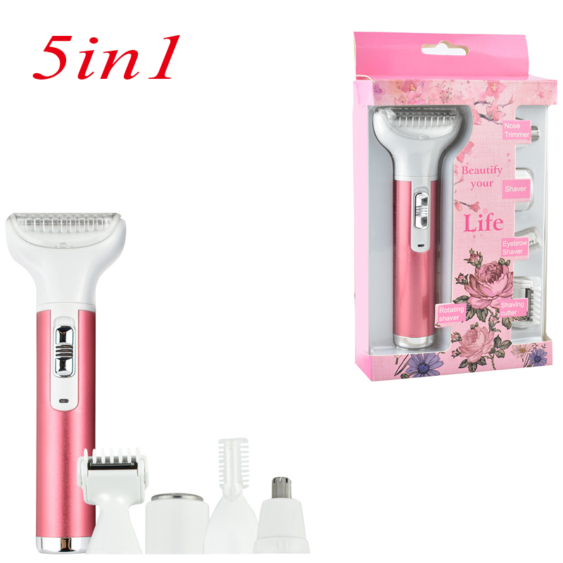 Hot 5 In 1 Women Hair Removal Shaver Lady Electric Shaving Machine Mini Trimmer Razor Bikini Trimmer for Eyebrow Face Underarm
Hot 5 In 1 Women Hair Removal Shaver Lady Electric Shaving Machine Mini Trimmer Razor Bikini Trimmer for Eyebrow Face Underarm
