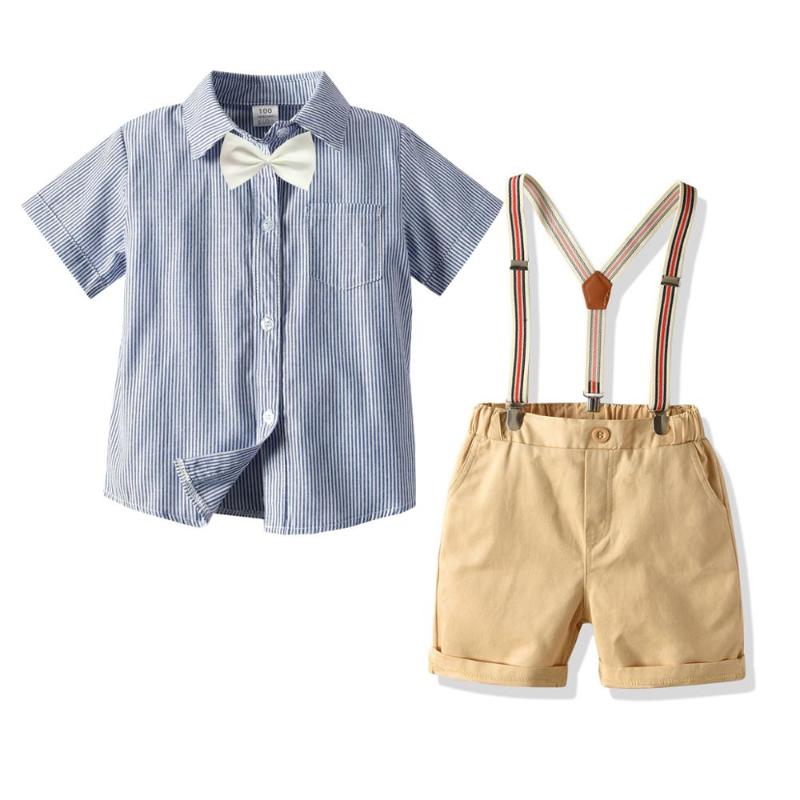 Summer Boys Clothes 8 years Suits Cotton Short Sleeve Blue Striped Shirt + Overalls Formal Casua Children Boys Clothes for Teens, As pic
Summer Boys Clothes 8 years Suits Cotton Short Sleeve Blue Striped Shirt + Overalls Formal Casua Children Boys Clothes for Teens, As pic