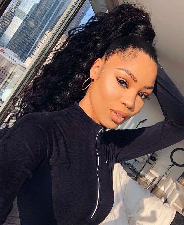 100% Human hair ponytails Kinky curly black natural ponytail hair extension drawstring wraps clip in ponytail hairpiece for black women 140g