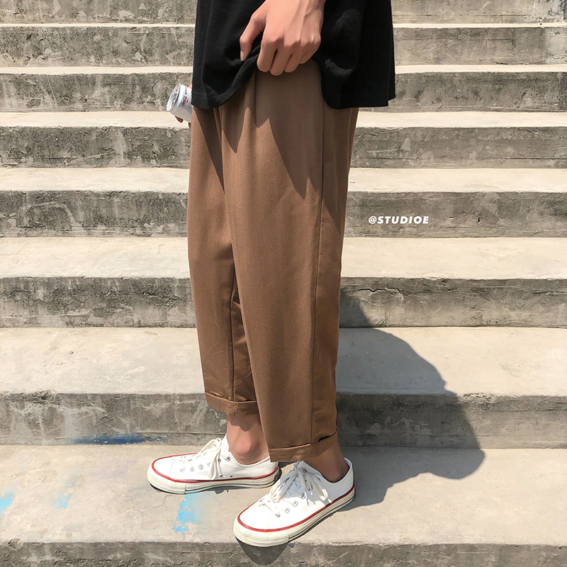 2019 Summer New Students Quality Couple Sports Retro Loose Solid Color Straight Wild Casual Pants Streetwear, Black
2019 Summer New Students Quality Couple Sports Retro Loose Solid Color Straight Wild Casual Pants Streetwear, Black
