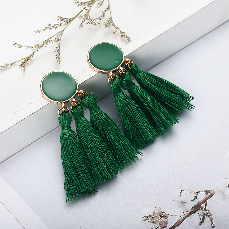 Tassel earrings for women fashion pendants elegant temperament Valentine's Day birthday gifts