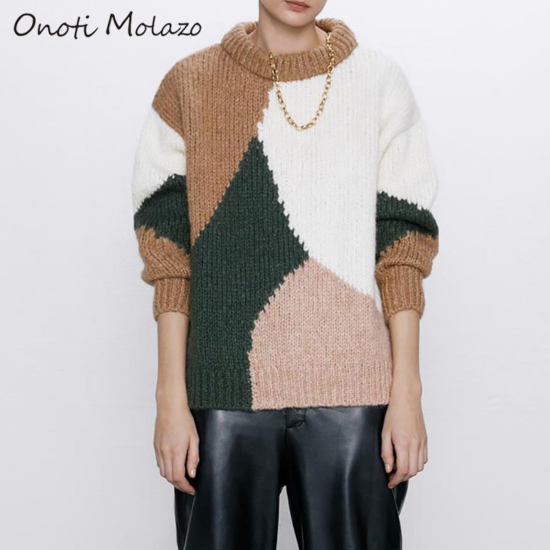 Onoti Molazo Knitted Sweater Pullovers Women Casual Winter Elegant Ladies Chic Pullovers Sweaters Female Thick 2020 New Fashion, Multicolor
Onoti Molazo Knitted Sweater Pullovers Women Casual Winter Elegant Ladies Chic Pullovers Sweaters Female Thick 2020 New Fashion, Multicolor