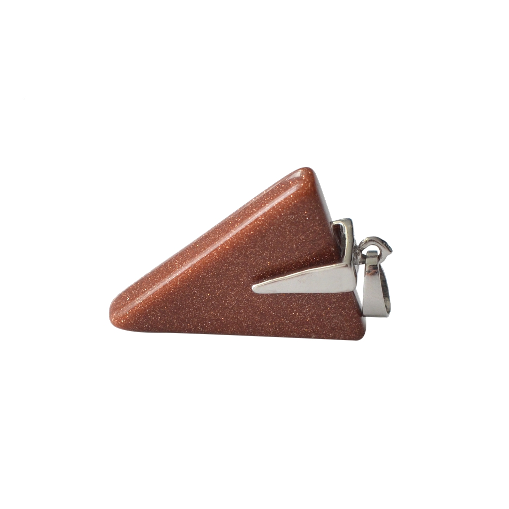 Natural marble necklace mixed color artificial stone layer necklace triangle jewelry pendant women's clothing