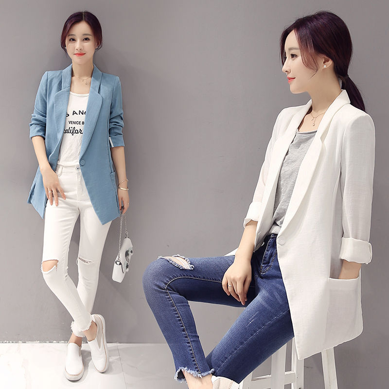 2020 New Spring Autumn Women Fashion Casual Loose Office Ladies Blazers Coat Cotton Linen Female Suit Outerwear F20, Pink three quarter
2020 New Spring Autumn Women Fashion Casual Loose Office Ladies Blazers Coat Cotton Linen Female Suit Outerwear F20, Pink three quarter