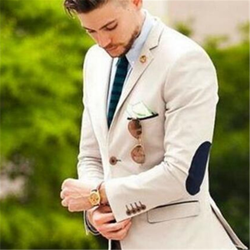 Men's Suits & Blazers Fashion Man 2 Pieces Mens Groom Tuxedos Groomsmen Wedding Party Dinner