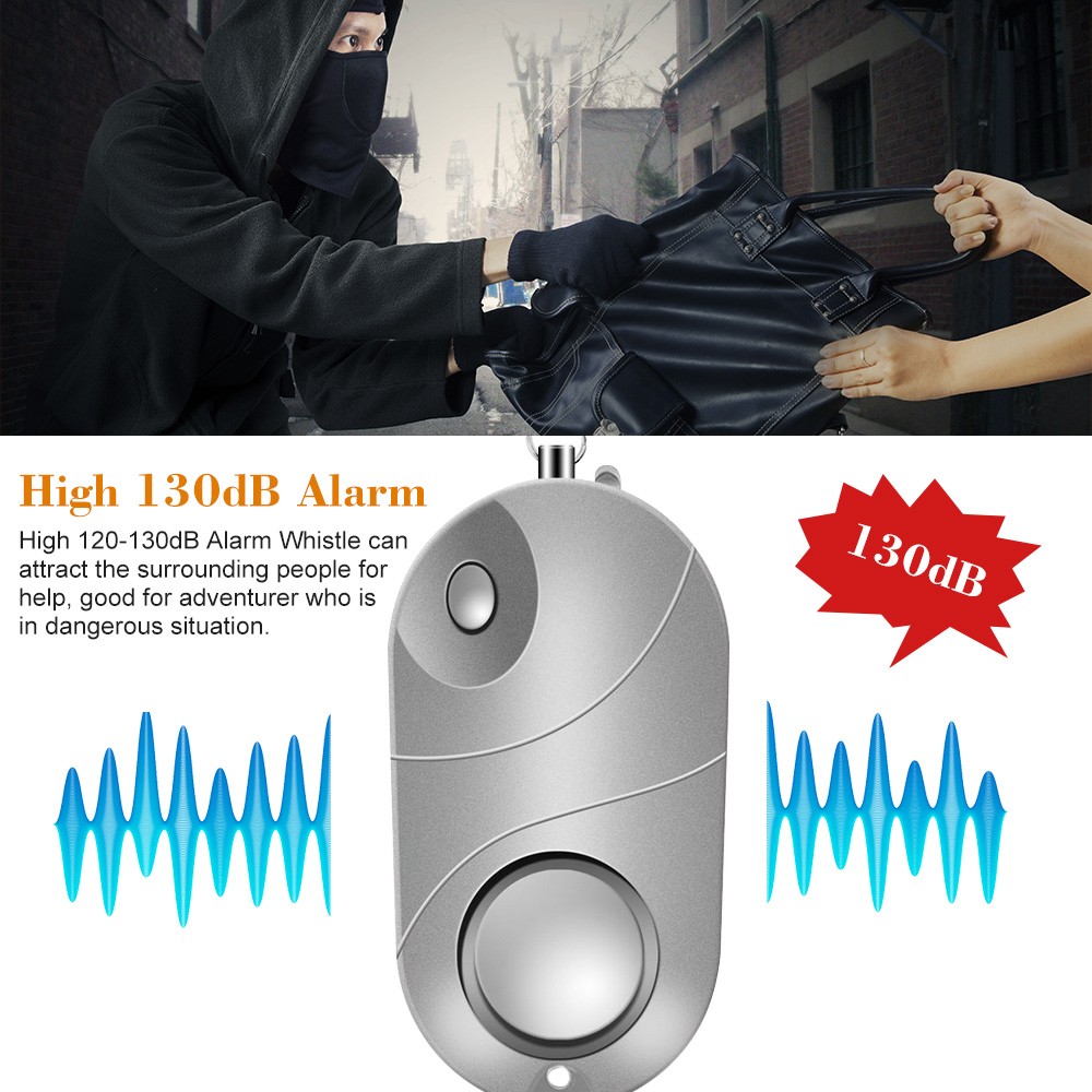Self Defense Alarm Keychain for Women Girls Kids Security Protect Alert Personal Safety Scream Loud Emergency Alarm