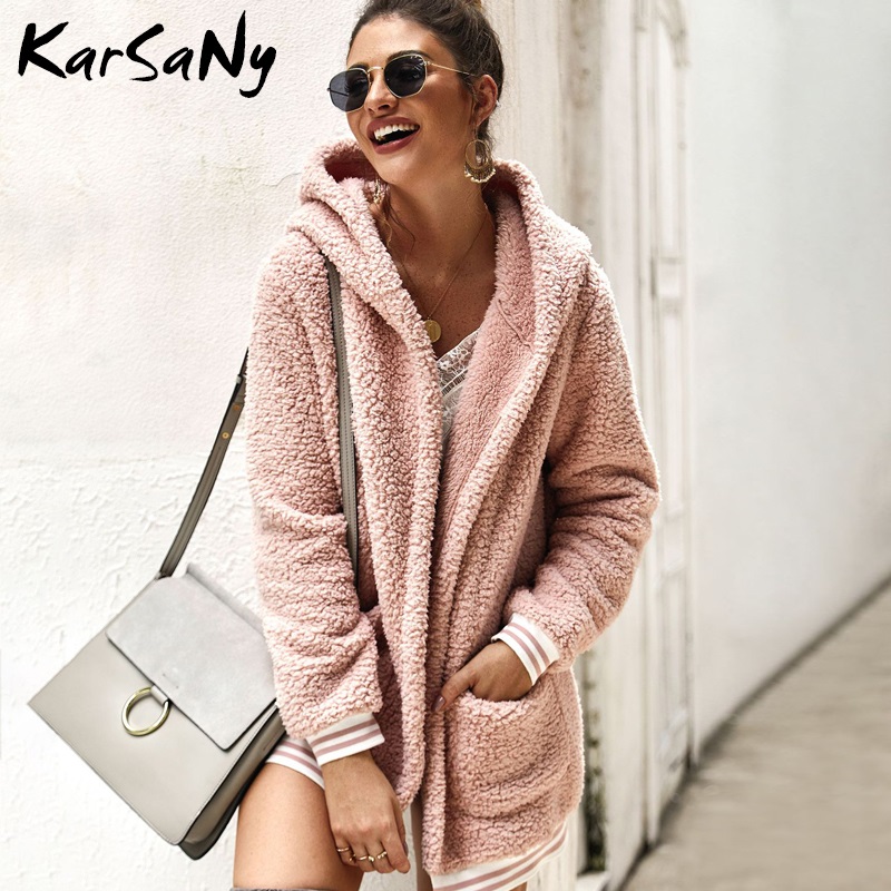 KarSaNy Women Fur Coat With Hood Winter Coats For Women Jackets Pink 2019 Warm Hooded Coat Woman Womens Faux Fur Jacket Hoodie
KarSaNy Women Fur Coat With Hood Winter Coats For Women Jackets Pink 2019 Warm Hooded Coat Woman Womens Faux Fur Jacket Hoodie
