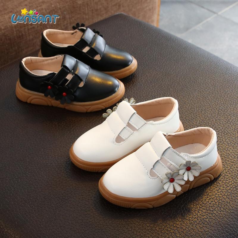 LONSANT Fashion Baby Girls Baby Shoes Cute Newborn First Walker Shoes Infant Princess Soft Sole Bottom Anti-slip, Wh