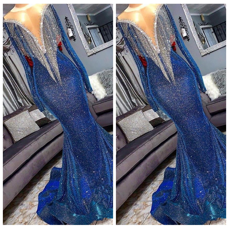 Bling Top Sequined Mermaid Long Prom Dresses Slim Long Sleeves Fringes Beaded Sweep Train Formal Evening Party Wear Gowns, Fuchsia
Bling Top Sequined Mermaid Long Prom Dresses Slim Long Sleeves Fringes Beaded Sweep Train Formal Evening Party Wear Gowns, Fuchsia