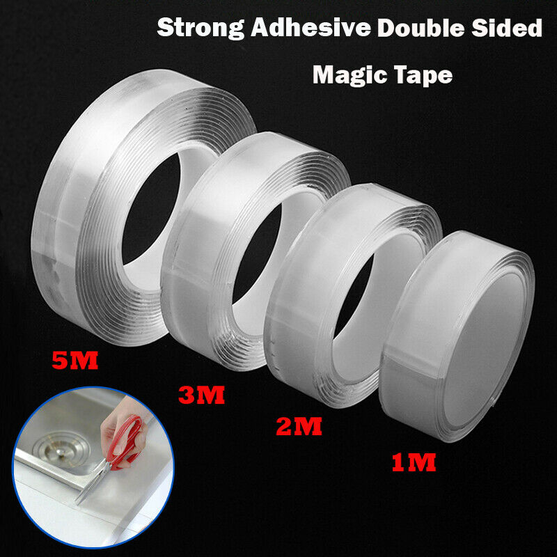 Magic Double-sided Grip Tape Traceless Washable Adhesive Gel Nano Invisible HOT