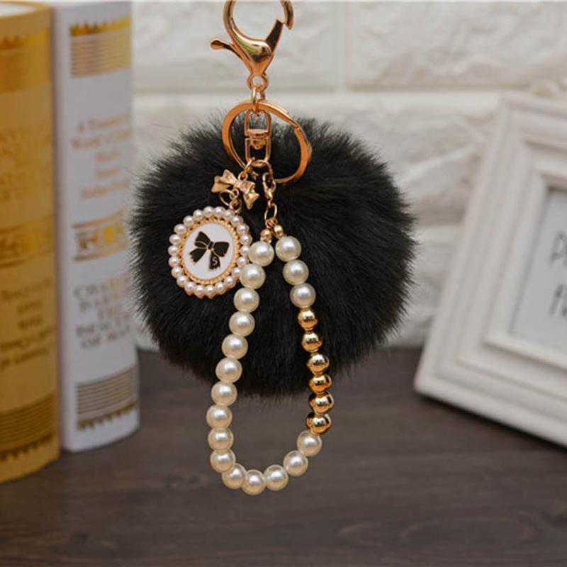 Keychains Pearls Pompons Keychain Fur Ball Cell Phone Car Pendant Handbag Charm PomPom Keyring
Keychains Pearls Pompons Keychain Fur Ball Cell Phone Car Pendant Handbag Charm PomPom Keyring