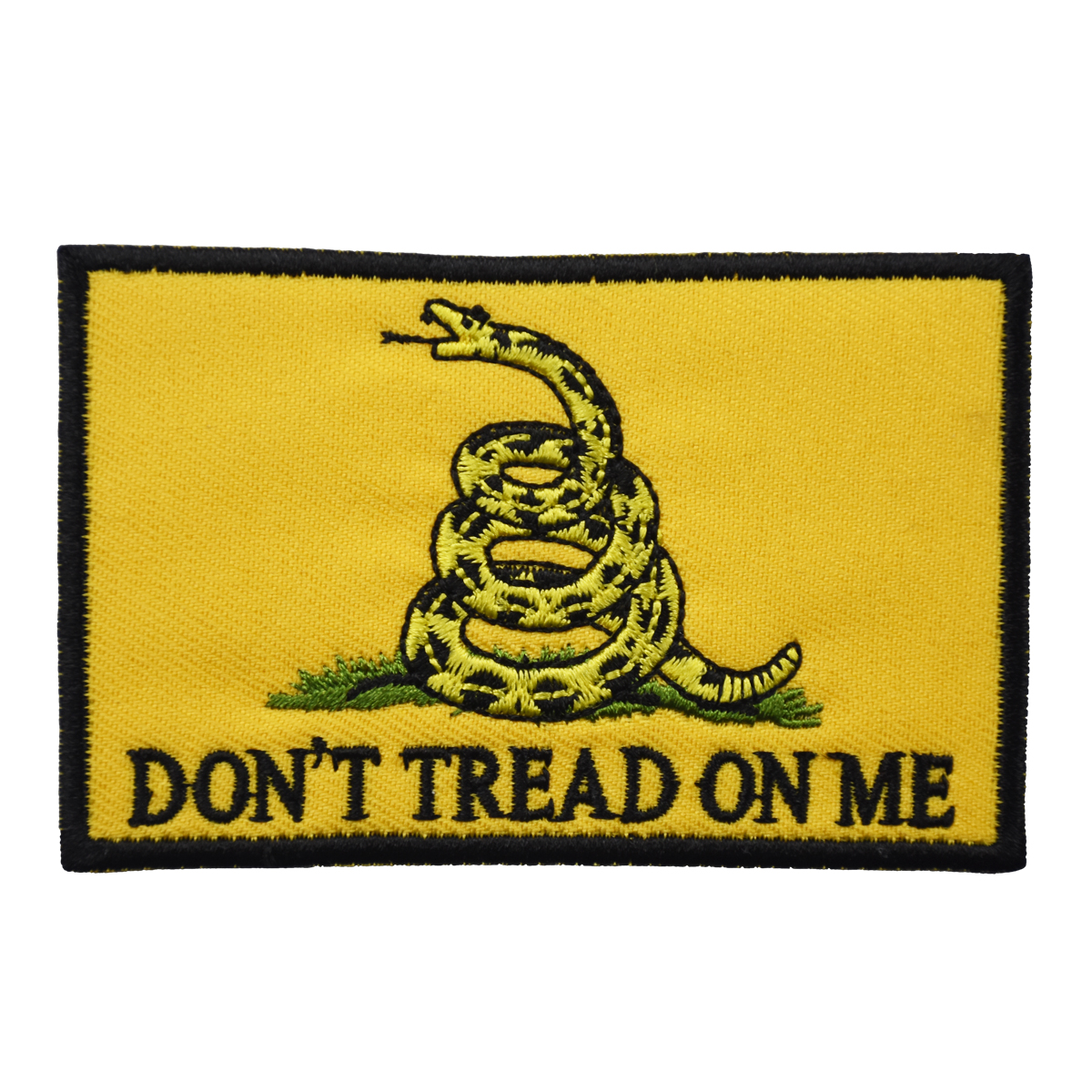 High Quality DON'T TREAD ON ME Embroidery Patch Front Size Iron On Clothing For Biker Jacket Vest Applique, Black
High Quality DON'T TREAD ON ME Embroidery Patch Front Size Iron On Clothing For Biker Jacket Vest Applique, Black