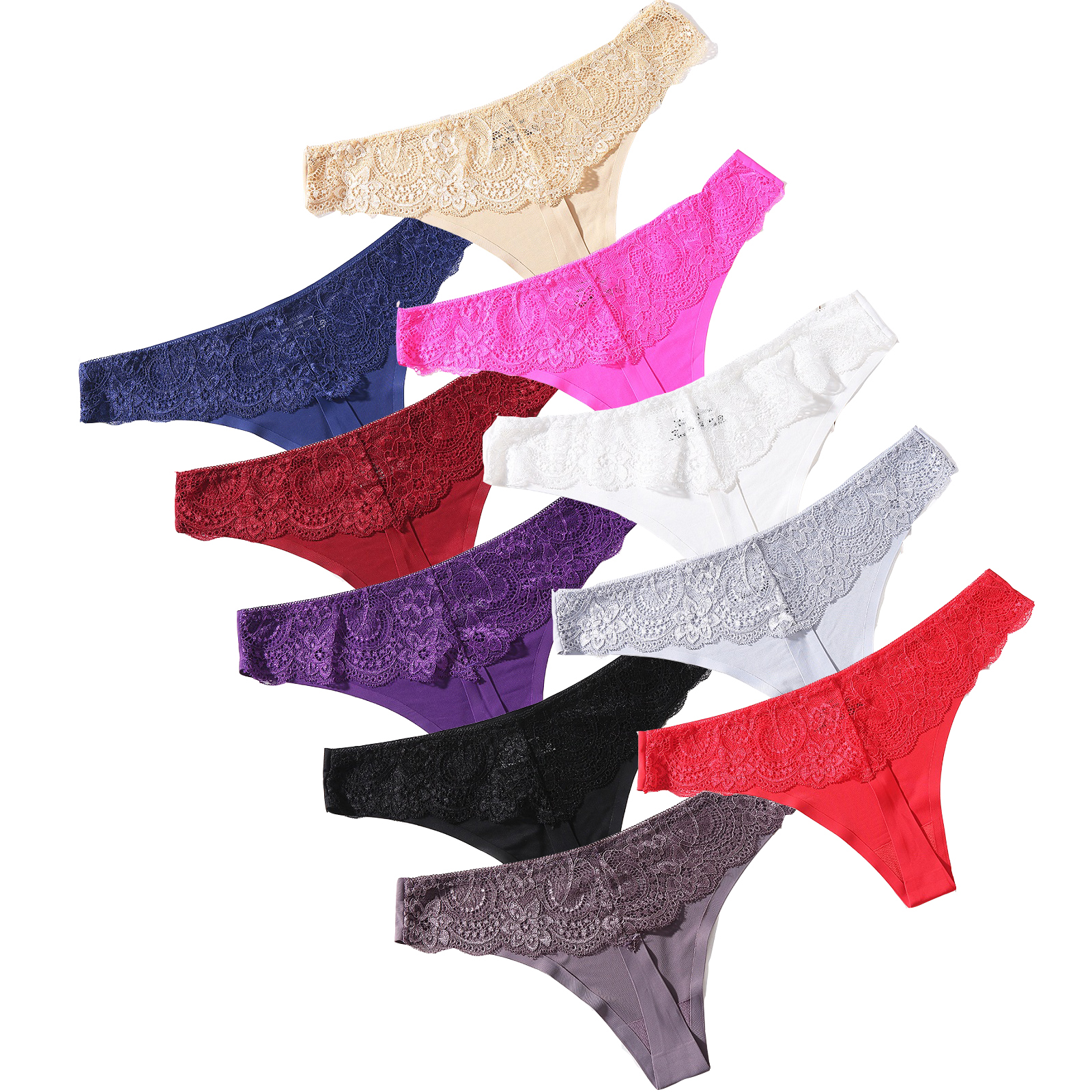 Women Sexy Lace Thong pink G String Underwear Panties Plus Size Women Low Rise Intimates Basic Fashion Seamless, Multi
Women Sexy Lace Thong pink G String Underwear Panties Plus Size Women Low Rise Intimates Basic Fashion Seamless, Multi