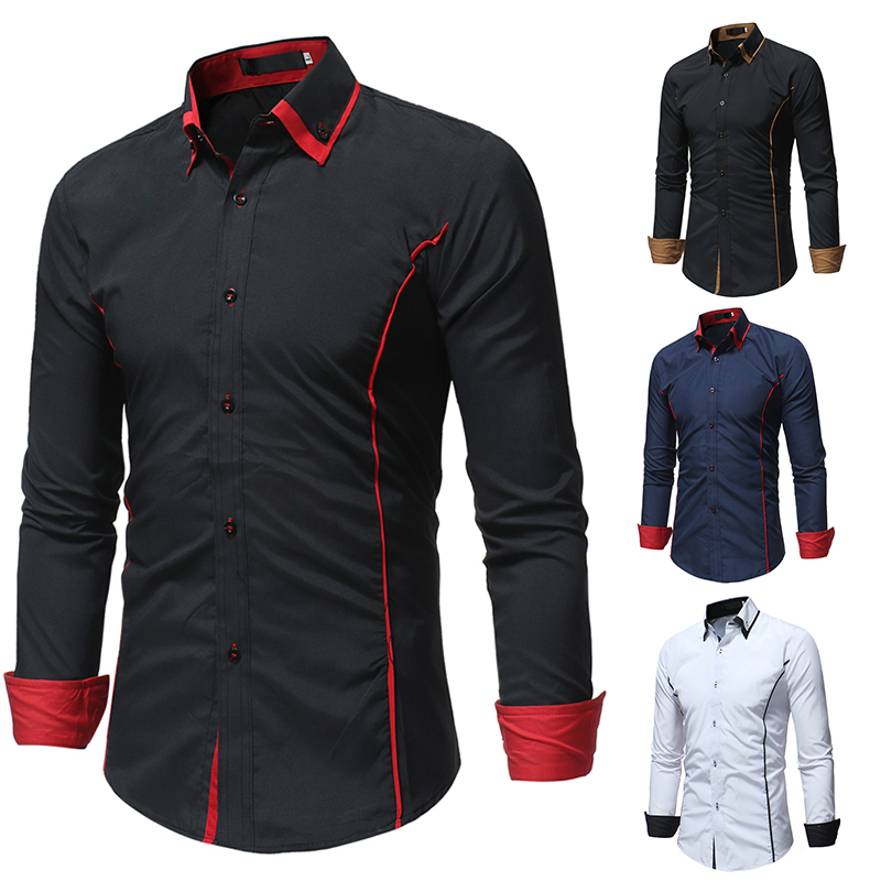Brand Camisa Masculina Long Sleeve Shirt Men Korean Slim Double Collar Design Solid Casual Dress Shirts Plus Size Black, White;black
Brand Camisa Masculina Long Sleeve Shirt Men Korean Slim Double Collar Design Solid Casual Dress Shirts Plus Size Black, White;black