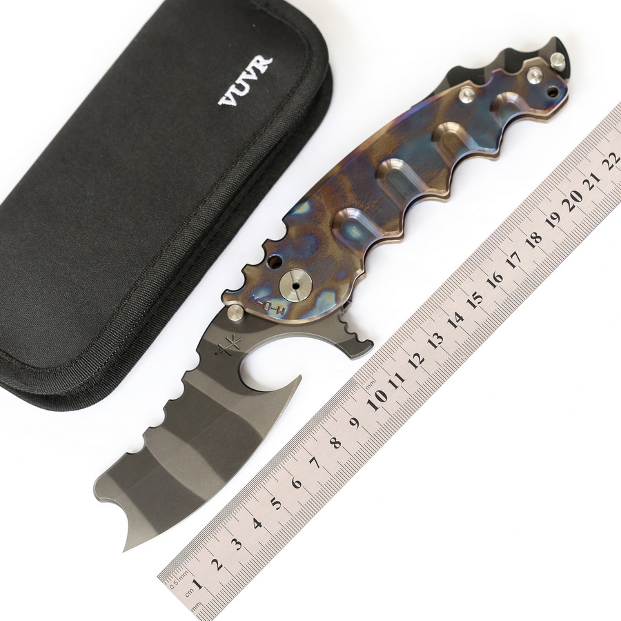 GODFUR Battle Axe Folding Knife D2 Steel TC4 Titanium Ball Bearing Outdoor Camping Hunting Fishing Survival Self-defense Kitchen Fruit Pocket Gift Knives EDC Tools
GODFUR Battle Axe Folding Knife D2 Steel TC4 Titanium Ball Bearing Outdoor Camping Hunting Fishing Survival Self-defense Kitchen Fruit Pocket Gift Knives EDC Tools