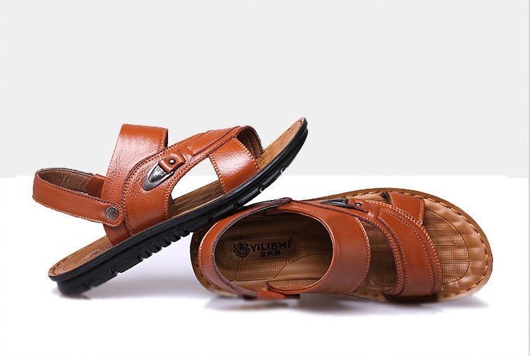 Hot Sale-Men slipper sea play slipper gentleman leather sandal for men two usage zys06, Black
Hot Sale-Men slipper sea play slipper gentleman leather sandal for men two usage zys06, Black