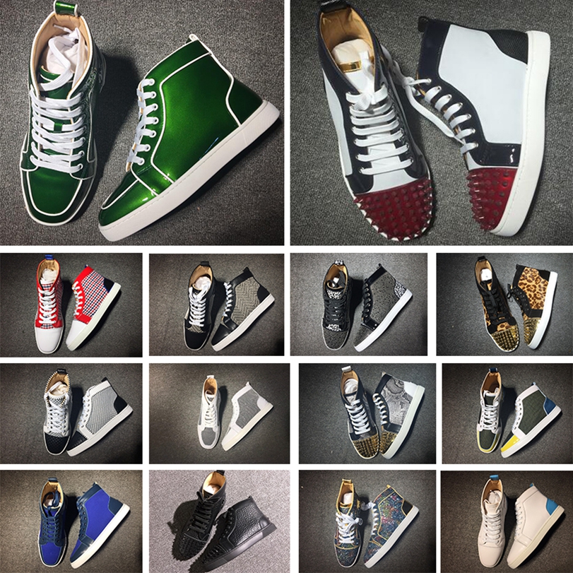 Red Bottom Sneakers Orlatos Collection Casual Shoes Luxury Designer Patent Leather High Cut Spikes Sneaker Colorful Spike FOR Mens & Women, 15
Red Bottom Sneakers Orlatos Collection Casual Shoes Luxury Designer Patent Leather High Cut Spikes Sneaker Colorful Spike FOR Mens & Women, 15