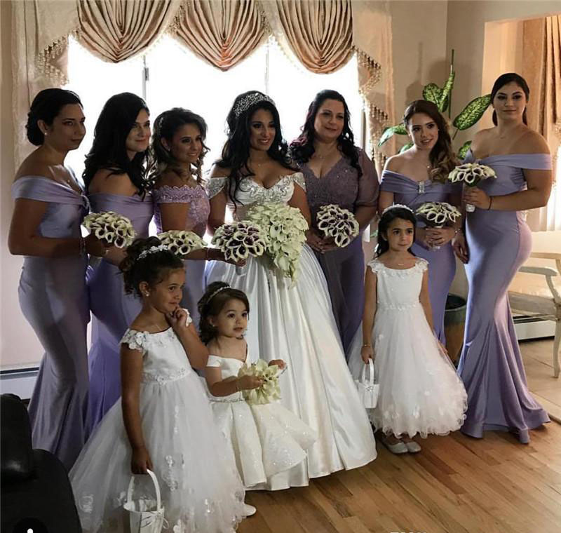 Mermaid Bridesmaid Dress Cheap Lavender Western Summer Country Garden Formal Wedding Party Guest Maid of Honor Gown Plus Size Custom Made