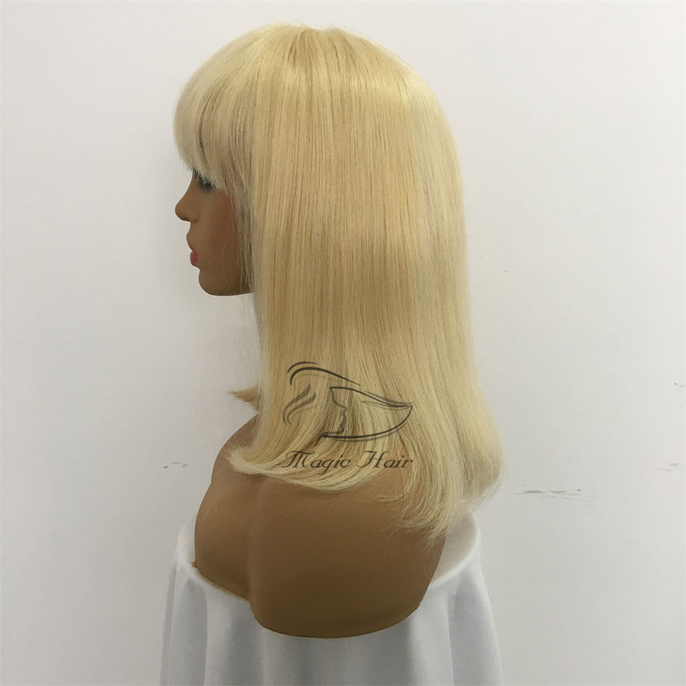 Short Human Hair Bob Wigs Brown Brazilian Lace Front Human Hair Wigs For Black Women Remy Straight 130% Full Lace Human Hair Wig