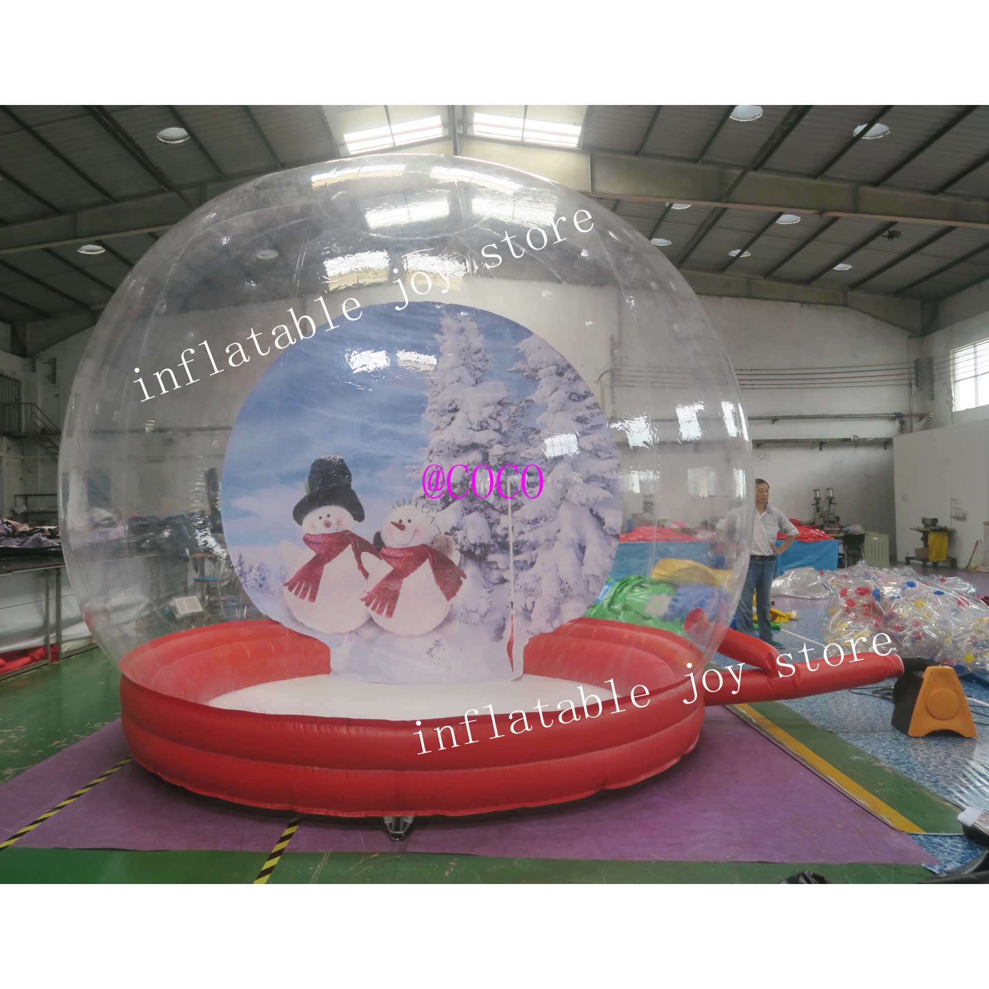 4.5m long big Transparent inflatable dome bubble tent,inflatable snow globe with tunnel
4.5m long big Transparent inflatable dome bubble tent,inflatable snow globe with tunnel