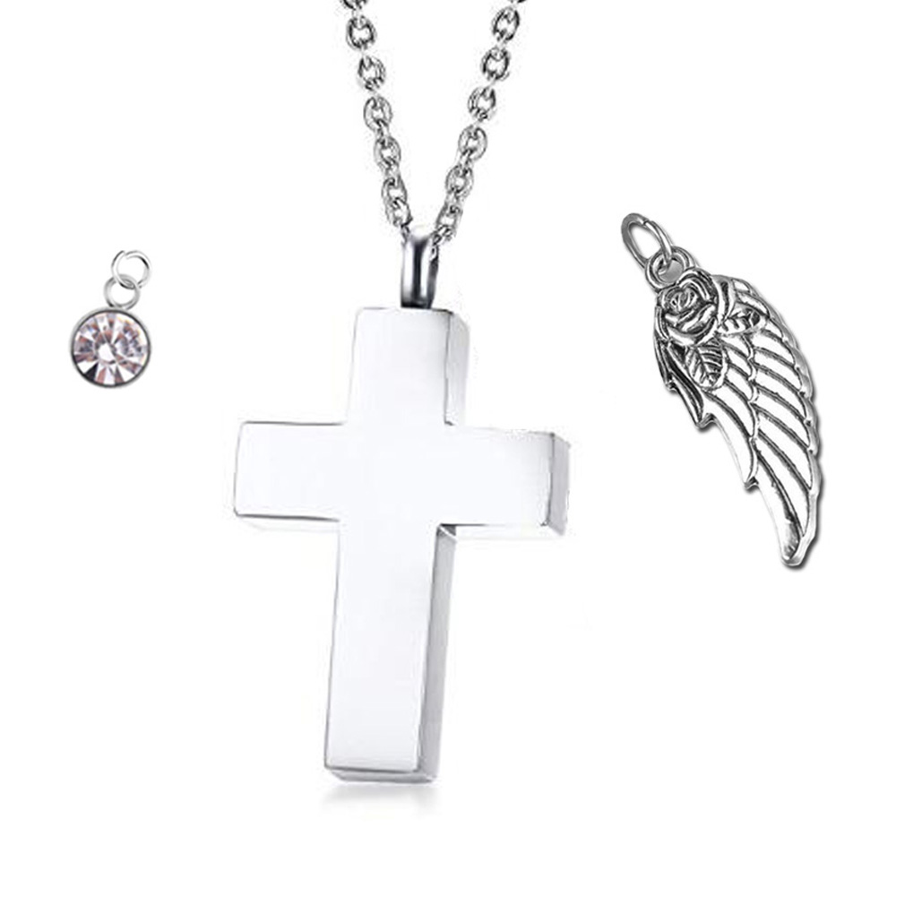 Personalized Cross Pendant Birthstone Necklace Wings Cremation Angel Jewelry Urn Necklace Custom Name Srucp
Personalized Cross Pendant Birthstone Necklace Wings Cremation Angel Jewelry Urn Necklace Custom Name Srucp