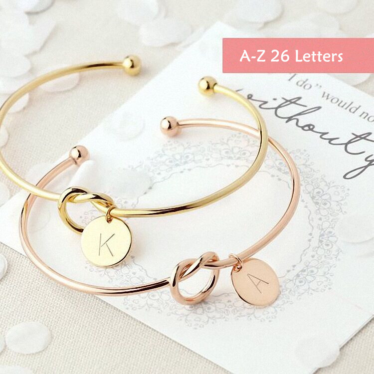 A-Z 26 Letters Open Bangles Jewelry Fashion Women Gir Alloy Knot Heart Pendant Bracelets Wholesale Brief Gold Silver Rose Gold Color
A-Z 26 Letters Open Bangles Jewelry Fashion Women Gir Alloy Knot Heart Pendant Bracelets Wholesale Brief Gold Silver Rose Gold Color