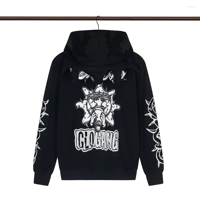 Men' s Hoodies High Street Graffiti Letter Print Terry Z - view 3