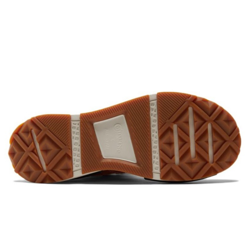 Converse Run Star Legacy Men Women Canvas Sneakers, Caramel Orange High Top Lace Up Shoes, Platform Chunky Thick Sole Street Style Casual Board Shoes - view 7
