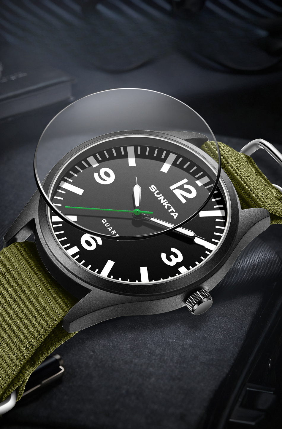 New Fashionable Simple Digital Scale Watch For Men And Students, Luminous Waterproof Quartz Wristwatch - view 9