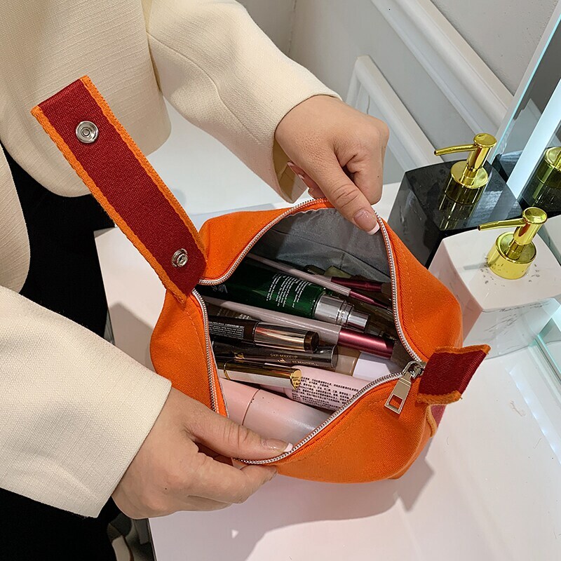 High-end sense makeup travel bag for large capacity cosmetic storage, canvas bag, Korean-style new model - view 5