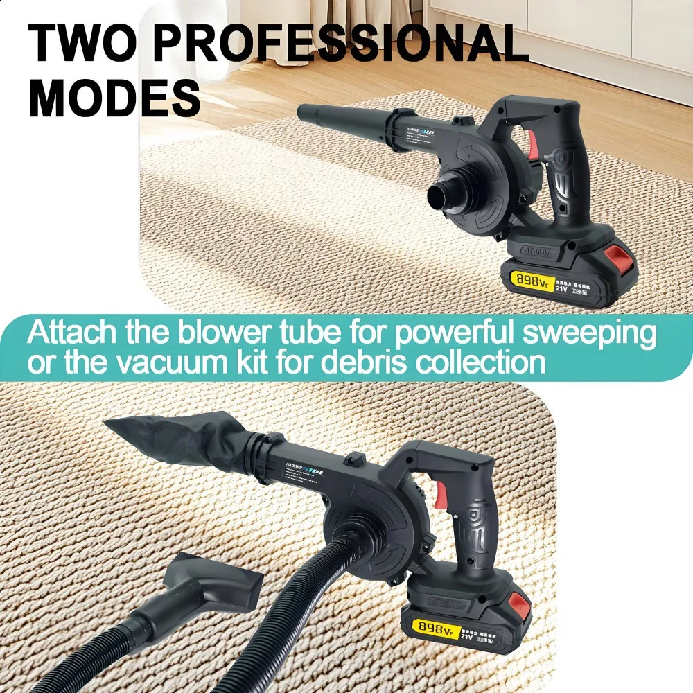 Cordless 2 in 1 Air Blower Vacuum Cleaner Leaf Dust Collector for Car Computer Garden Compatible with Makita 18V21V 260831 - view 3