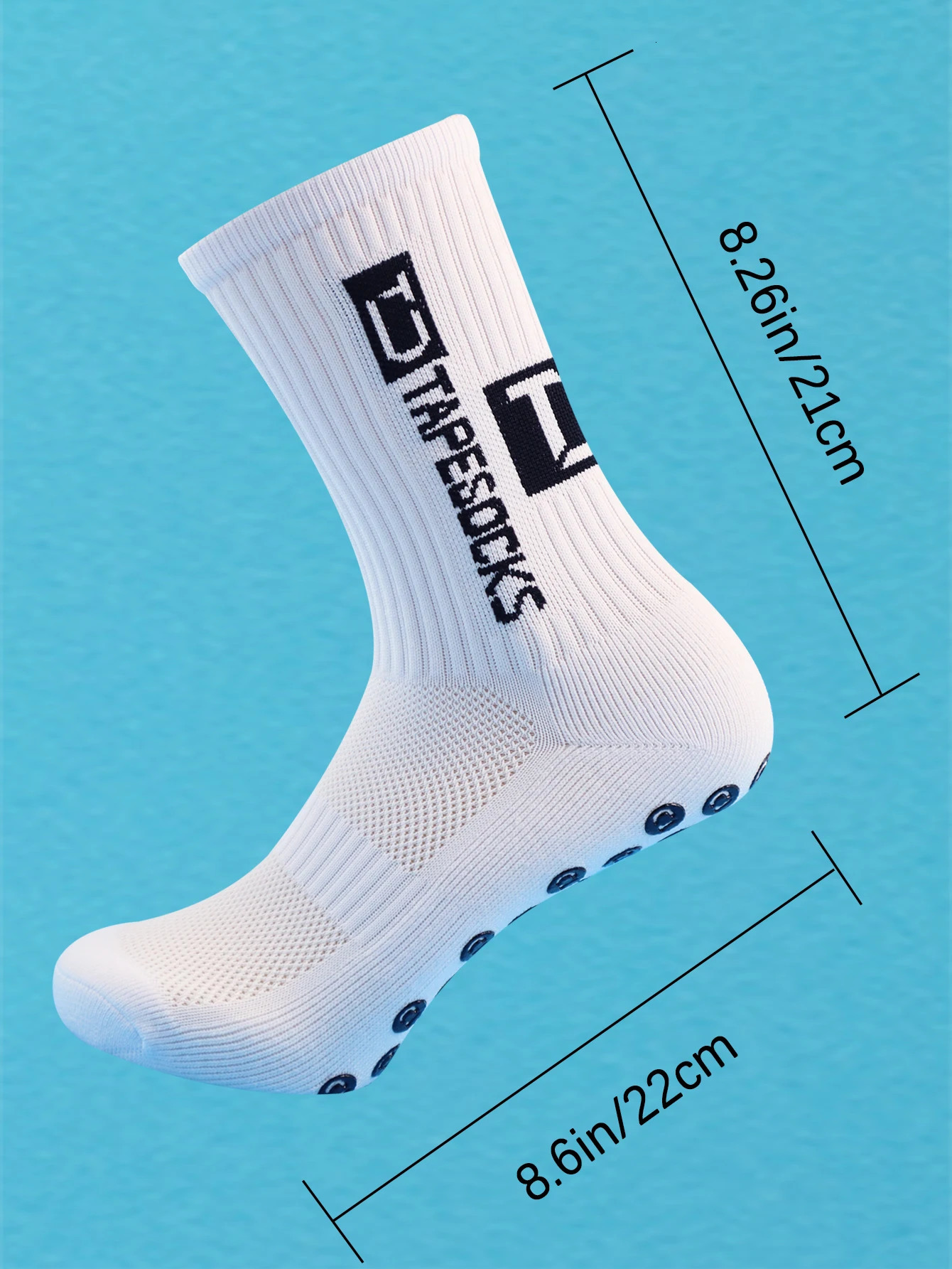 4 Pairs Mens Soccer Socks with Grip Non Slip Anti Athletic Cushion Pads for FootballBasketball 260901 - view 6
