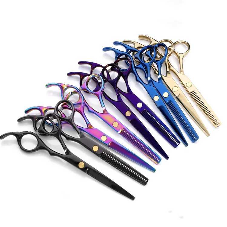 Professional 6" Barber Scissors Japanese Steel Hair Thinning Cutting Shears Ergonomic Hairdressing Scissors for Salon/Home Z260901 - view 3