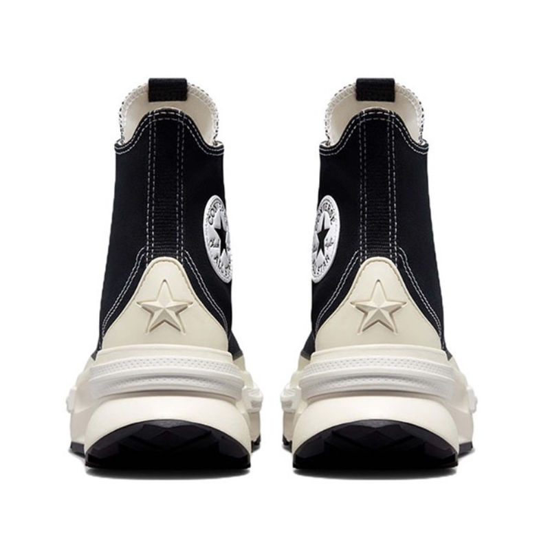 Converse Run Star Legacy Men Women Canvas Sneakers, Black High Top Lace Up Shoes, Cream Chunky Platform Thick Sole Street Style Casual Board Shoes - view 6